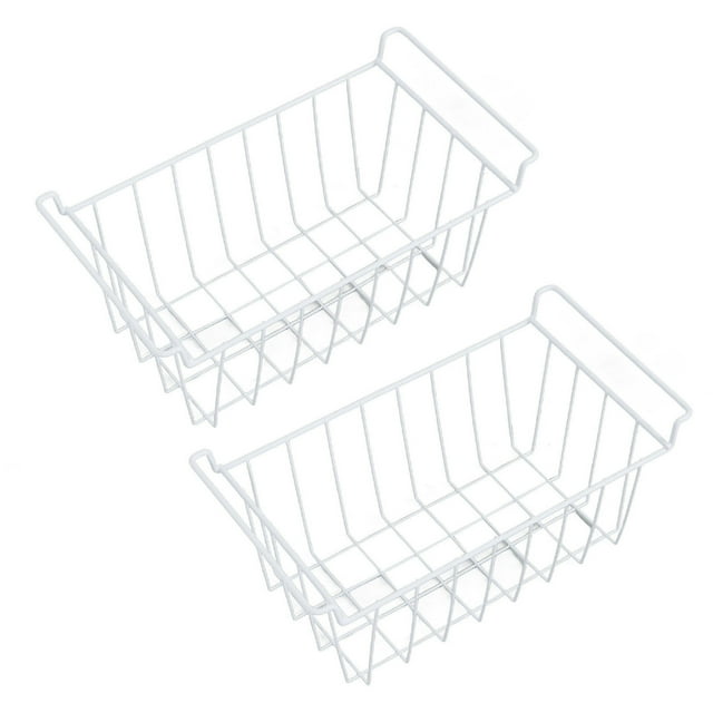 Freezer Basket, 2 Pack Stackable Household Deep Freezer Bin With