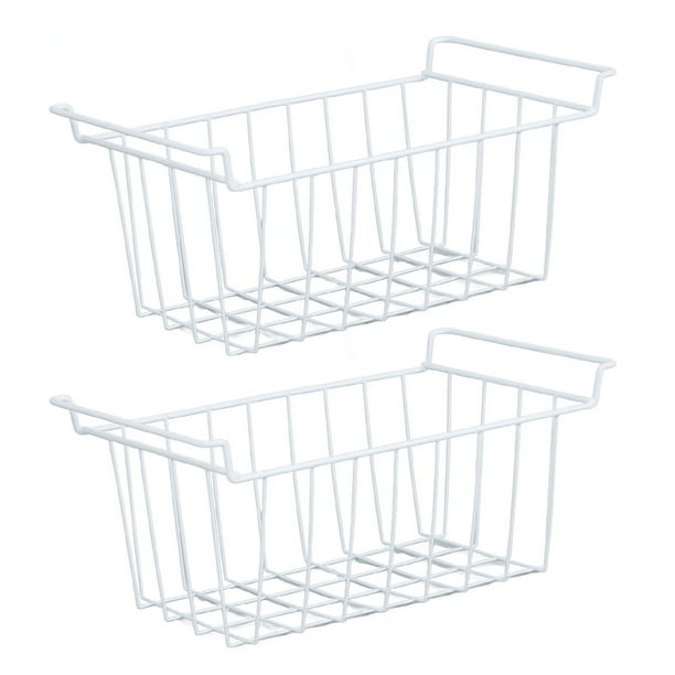Freezer Baskets, 2Pcs Hanging Freezer Wire Storage Baskets Closet