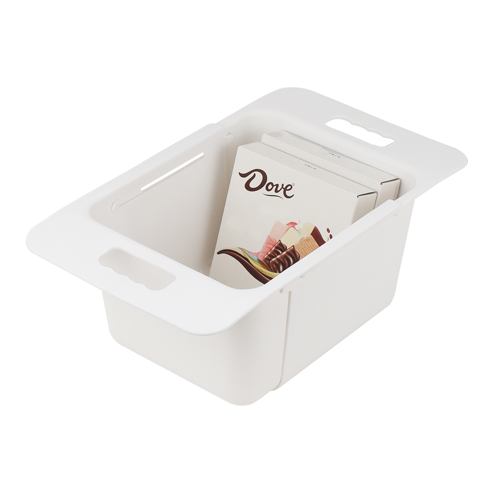 2pcs Freezer Bins, Freezer Refrigerator Basket Storage Rack Bins, Metal Wire Baskets With