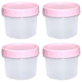 thumbnail image 1 of Freezer Containers with Screw On Lids, Stackable Reusable Food Storage Container, Airtight Plastic Storage Containers with Twist Top Lids for Food Sauce Jello Soup (4pcs, Multicolor，160ml), 1 of 5