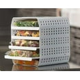 Freezer Cube 5 Tier Zip Lock Freezer Bag Storage System By SkyMall
