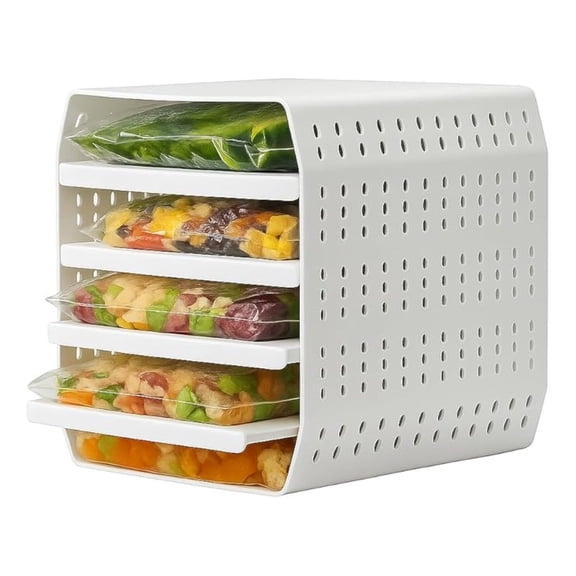 Freezer Cube Tier Zip Lock Freezer Bag Storage System (Pack of 5)