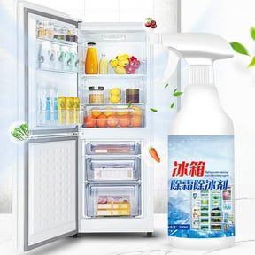 Freezer Defrost Spray 500ml, Refrigerator Deicing Cleaner Fast Ice Melt Remover for Fridge Freezer, Quick Defrosting Spray Cleaner for Kitchen Appliance Maintenance