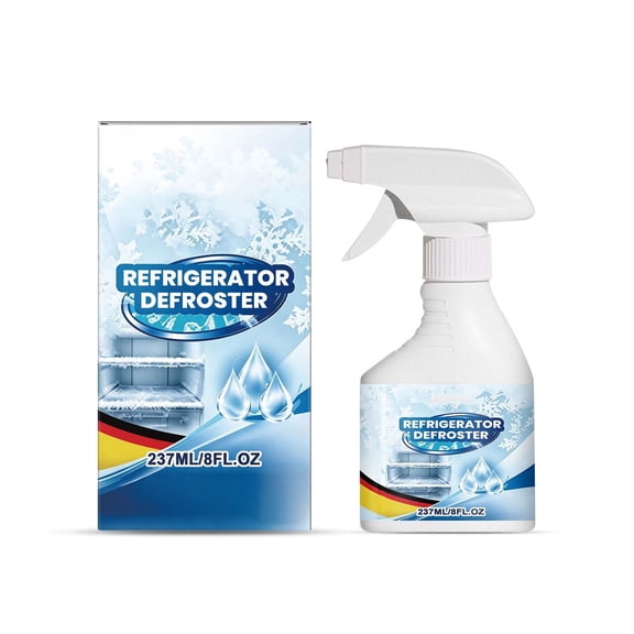 Freezer Defrost Spray  Freezer Defroster Spray, Rapid Ice & Frost Remover for Refrigerators & Freezers, Fast-Acting De-Icer, Prevents Buildup, Easy to Use on Glass & All Surfaces