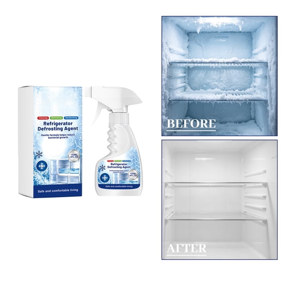Freezer Defroster Refrigerator Cleaner 4 Fl Oz Fridge Ice Remover Deodorizer Multipurpose Interior Cleaner for Fridge Interior Maintenance for Apartment and Chest Freezer 1 Pack
