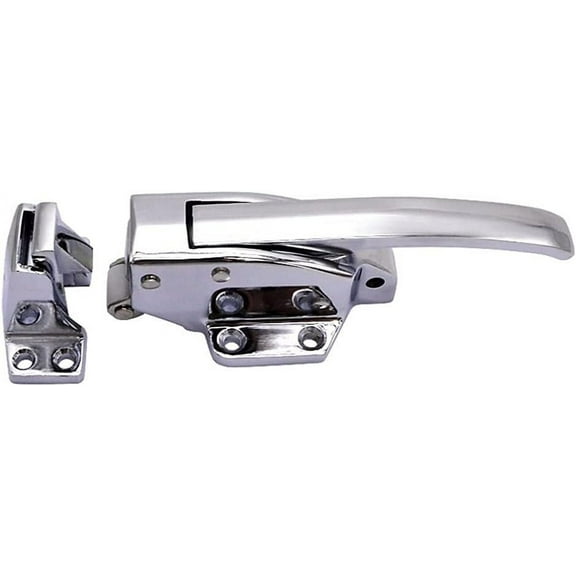 Freezer Handle,Walk-in Cooler Door Handle, Adjustable Latch Spring Loaded Walk in Freezer Cooler Grip Industrial Machinery and Equipment Refrigerator Oven Refrigerator Door Handle