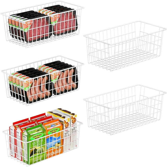 Freezer Organizer Bins, Freezer Baskets for Chest Freezer and Upright