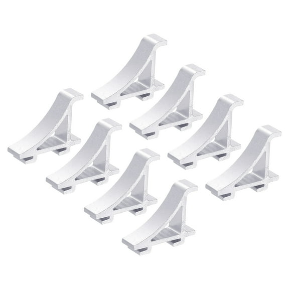 Freezer Shelf Clips, Refrigerator Clip Kits Cooler Shelf Support 1.1x0.31x0.89" Silver
