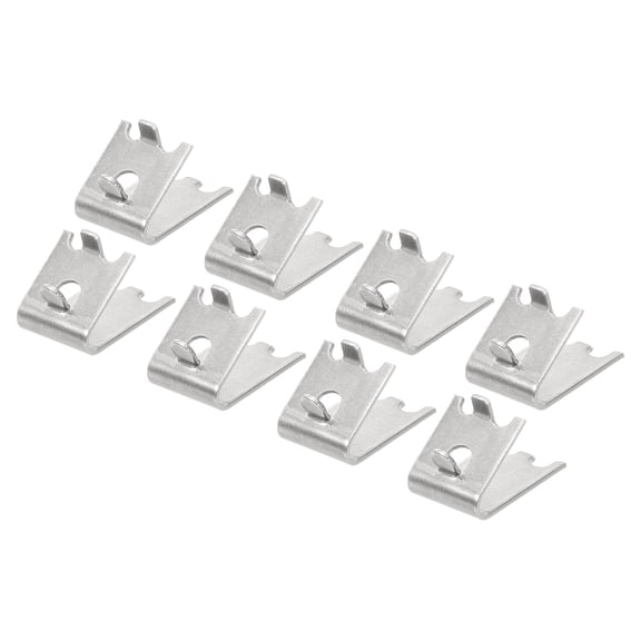 Freezer Shelf Clips, Refrigerator Clip Kits Cooler Shelf Support 1.54x0.91x1.06" Silver
