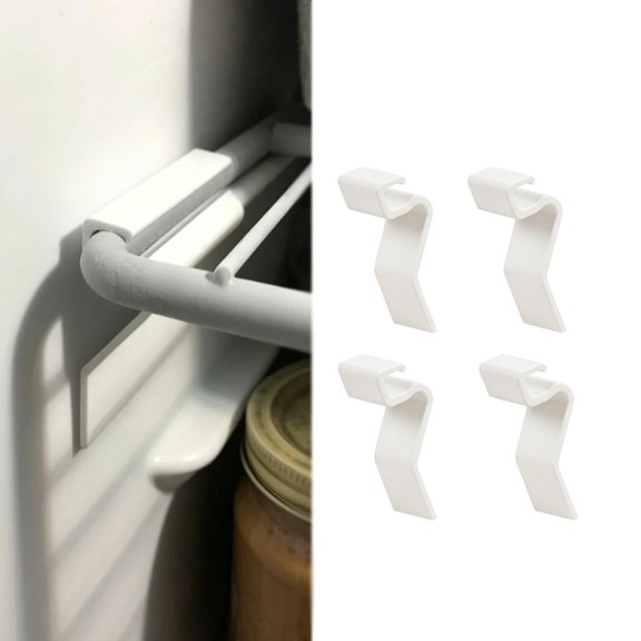 Freezer Shelf Support Bracket for Frigidaire FFUE2022AW6, Wire Rack Retainer Clip Replacement, Refrigerator Interior Repair Accessory, 4PCS