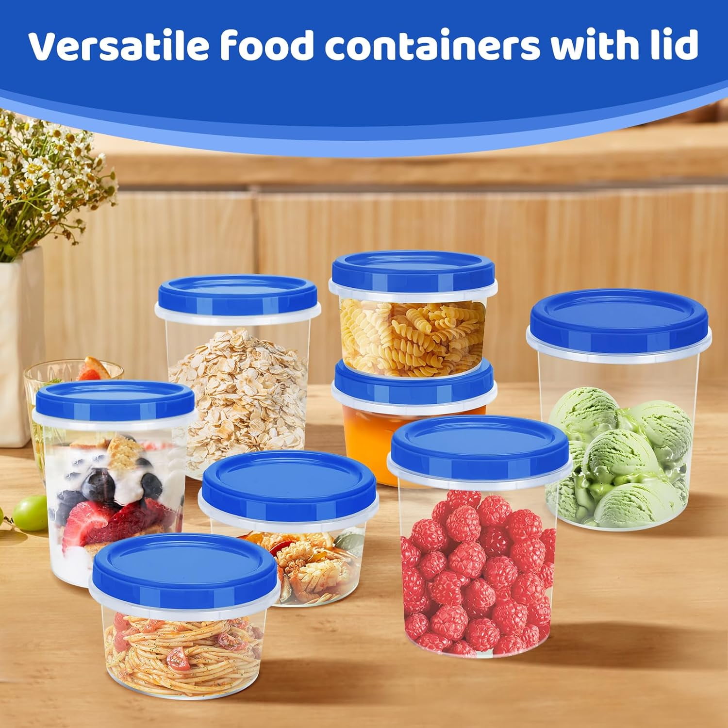 Freezer Storage Containers, [10 Pack-16 oz] Ultra Thick Freezer ...