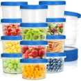 thumbnail image 1 of Freezer Storage Containers, Extra Thick Freezer Containers with Leak-Proof Screw-On Lids, Heavy Duty BPA-Free Stackable Food Containers for Lunch/Salad/Leftovers/Soup/Oatmeal/Ice Cream, 1 of 7