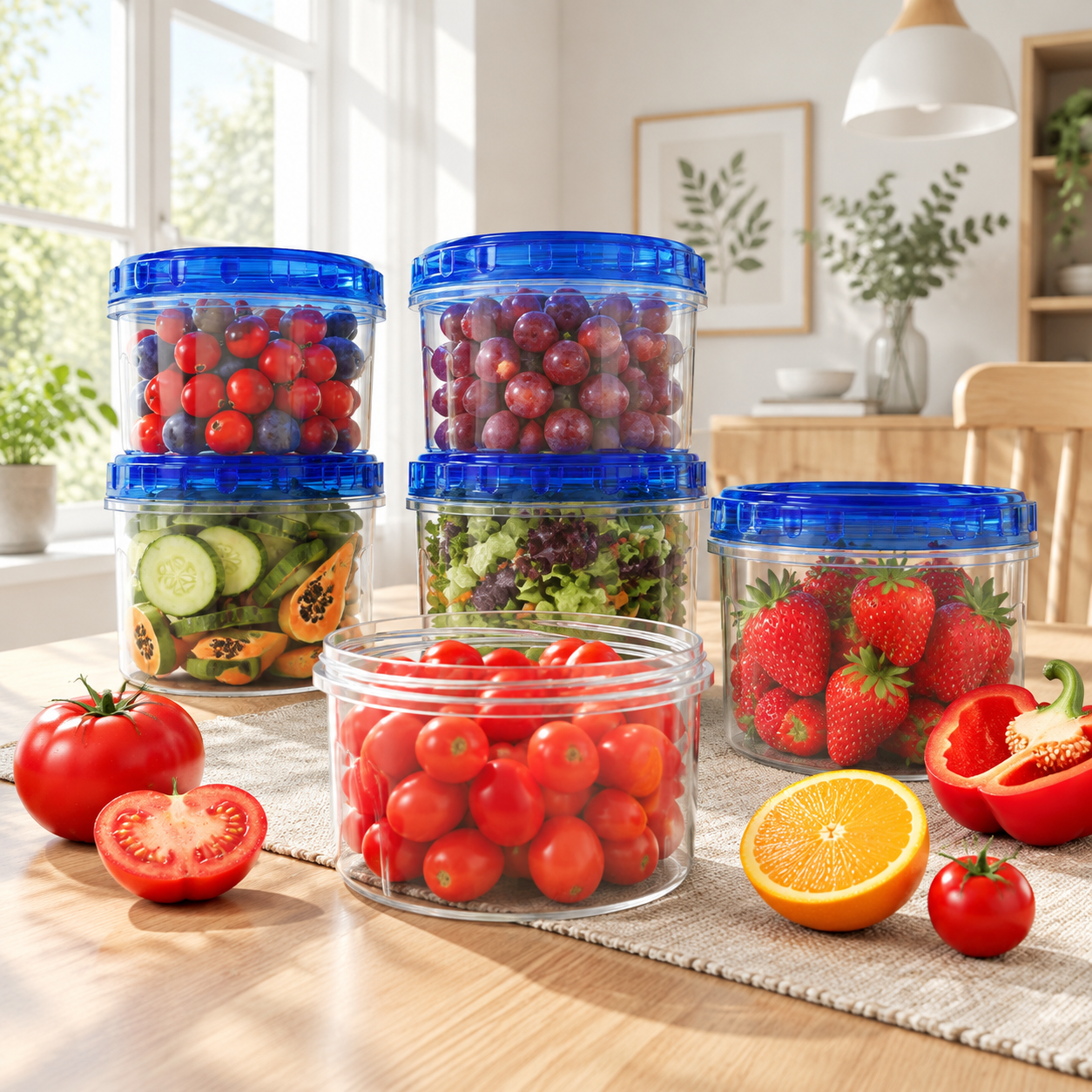 Freezer Storcontainers [12 Pack-16 Oz] Airtight Plastic - Walmart.com