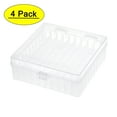 thumbnail image 1 of Freezer Tube Box 100 Places Polypropylene Lockable Holder Rack for 1.5/1.8/2ml Microcentrifuge Tubes, White 4Pcs, 1 of 5