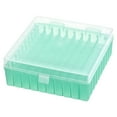 thumbnail image 1 of Freezer Tube Box 100 Places Polypropylene Plastic Lockable Holder Rack, for 1.5/1.8/2ml Microcentrifuge Tubes, Green, 1 of 5