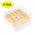 thumbnail image 1 of Freezer Tube Box 25 Places Waterproof Polypropylene Holder Rack for 1.8/2ml Microcentrifuge Tubes, Yellow 4Pcs, 1 of 5