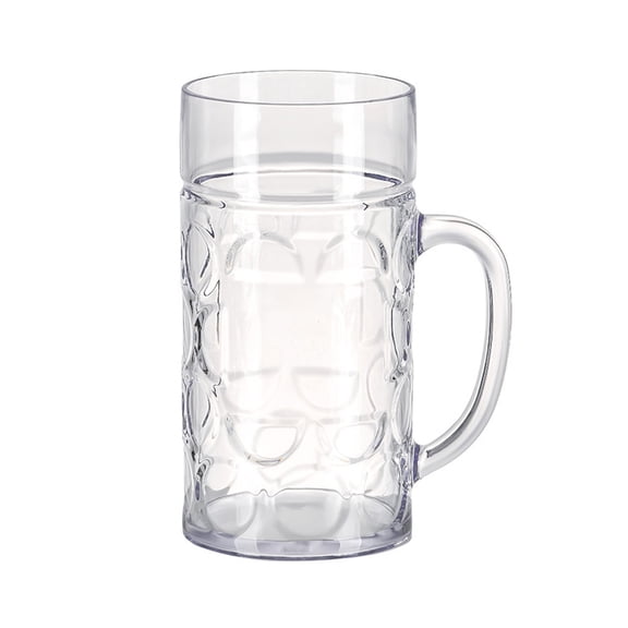 Freezers Safe Beer Glass Wide Handle Delicate Dimpled Beer Mugs For Parties