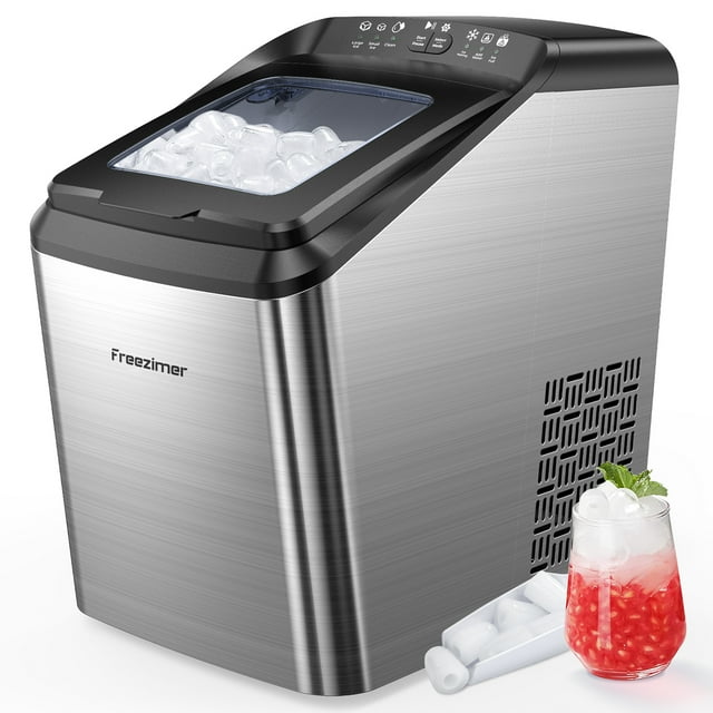 Freezimer Countertop Ice Maker Machine, 33Lbs/24 Hours, 9 Cubes Ready