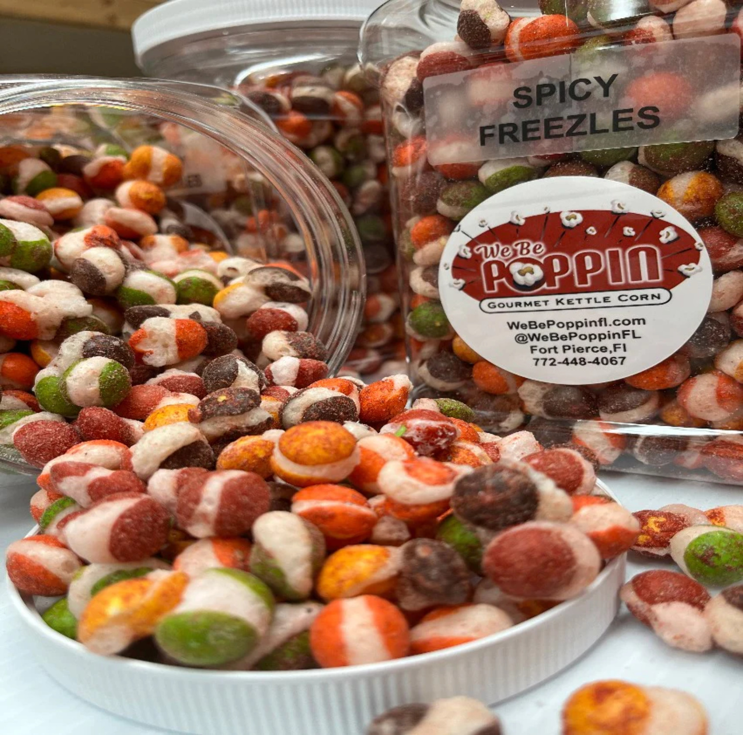 Freezles Freeze Dried Skittles Sharing Tub, Spicy Freezles