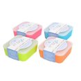 thumbnail image 1 of Frego Award-Winning Plastic-Free Glass and Silicone Food Container | 2 Cups | Variety Pack - Blue, Orange, Lime Green and Honeysuckle, 1 of 7