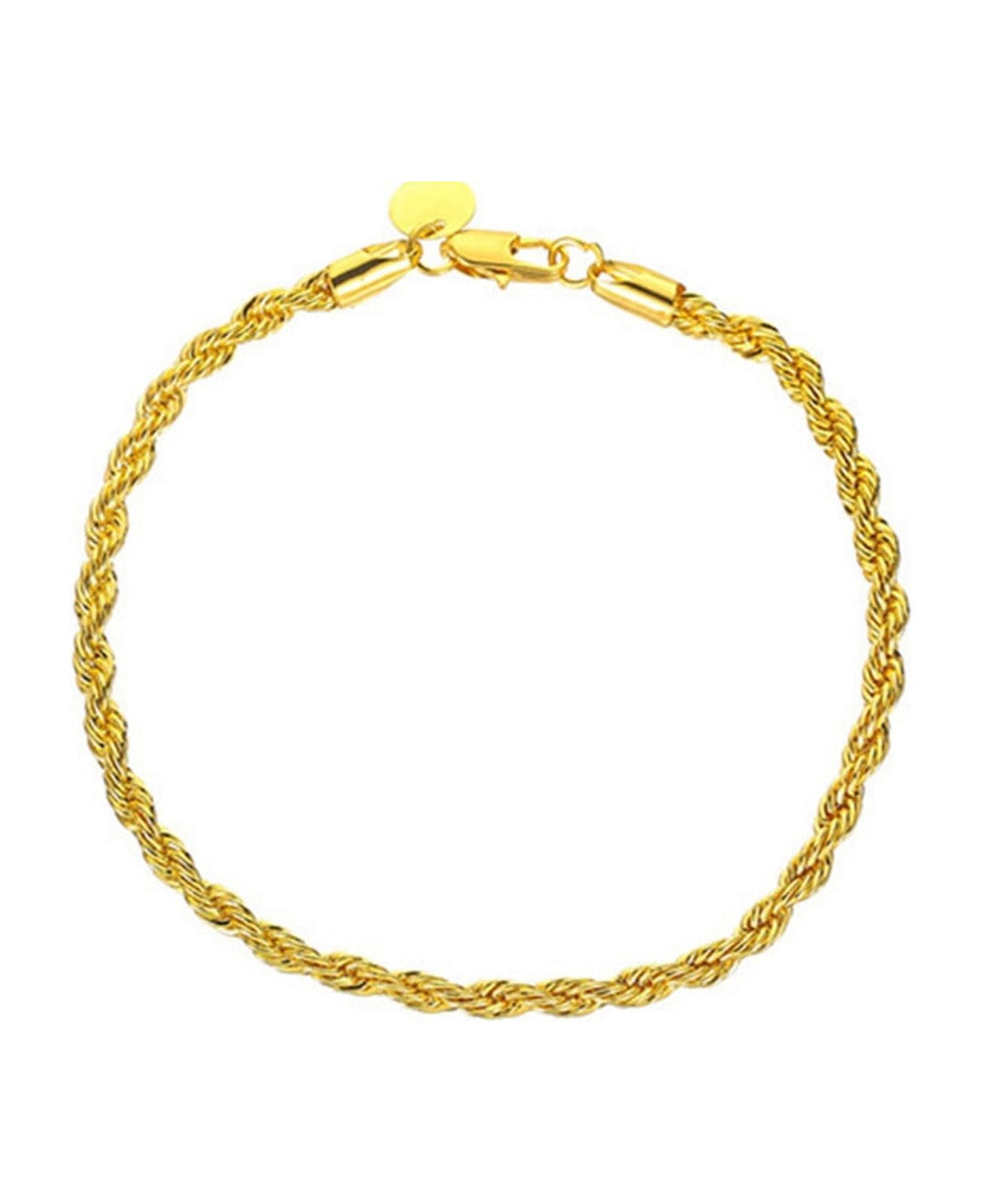 Bracelet Femme Or 14 Carats - Cœur En Couches Personnalisable Avec Lettres - Cadeau Saint-Valentin, Fête Des Mères - 10