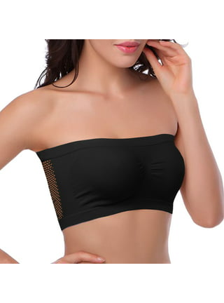 Clearance under $10 Cotonie Bandeau Bra Padded Strapless Bra for