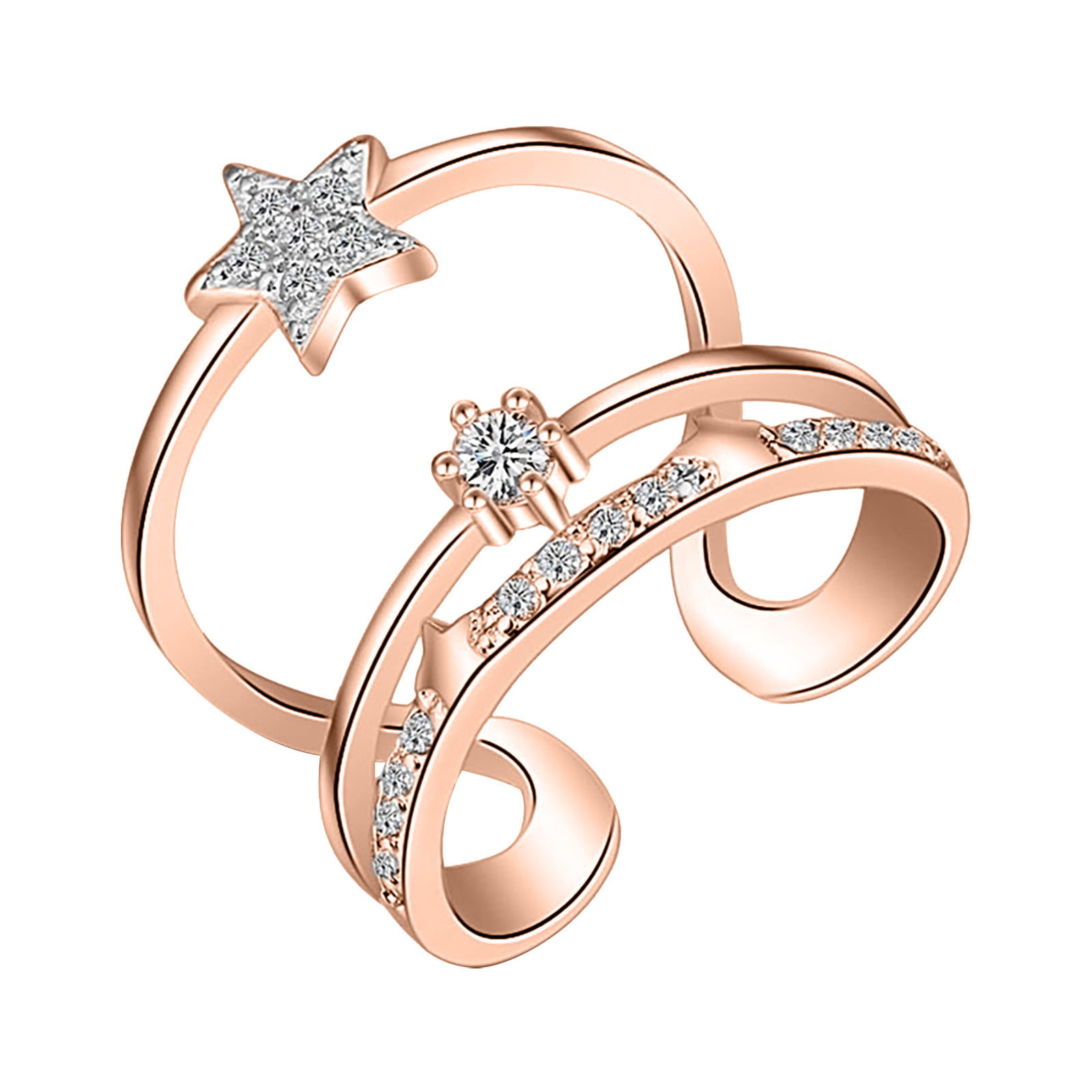 Jewelry Rings Jewelry Accessories Adjustable Ring Engagement Rings Fashion Women  Rings - Walmart.com
