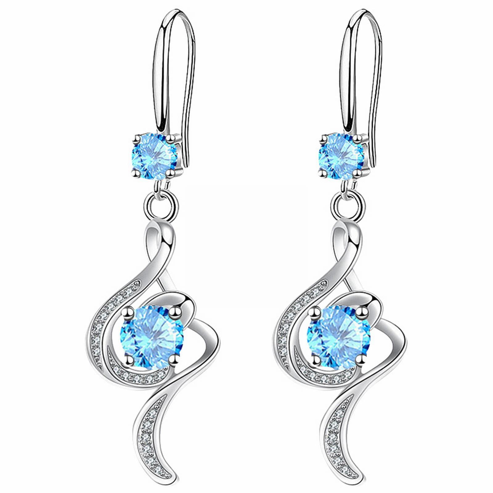 Round Diamond Drop Earrings | Ouros Jewels
