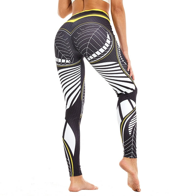 Frehsky yoga pants Ladies Print Sports Leggings Fitness High Waist