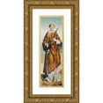 thumbnail image 1 of Frei Carlos 9x18 Gold Ornate Wood Frame and Double Matted Museum Art Print Titled - Saint Vincent, Patron Saint of Lisbon, 1 of 4