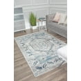 thumbnail image 1 of Freida FY10B Misty Smoke Vintage Farmhouse Gray Area Rug, 8'x10', 1 of 5