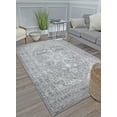 thumbnail image 1 of Freida FY40A Cloudy Grey Vintage Farmhouse Light Gray Area Rug, 8'x10', 1 of 5
