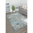 thumbnail image 1 of Freida FY65A Powder Blue Vintage Farmhouse Blue Area Rug, 2'6"x8', 1 of 5