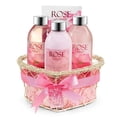 thumbnail image 1 of Bath and Body Gift Set for Her Pink Rose Fragrance Spa Gift Set for Her Luxury Body Care - Luxury Gift Baskets for Women Valentines Gift, 1 of 5