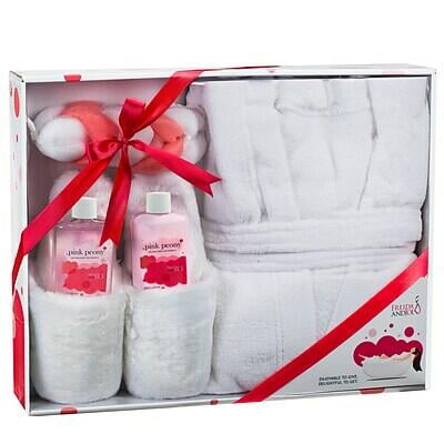 Freida and Joe Bath & Body Spa Gift Set in Pink Peony Fragrance with Luxury