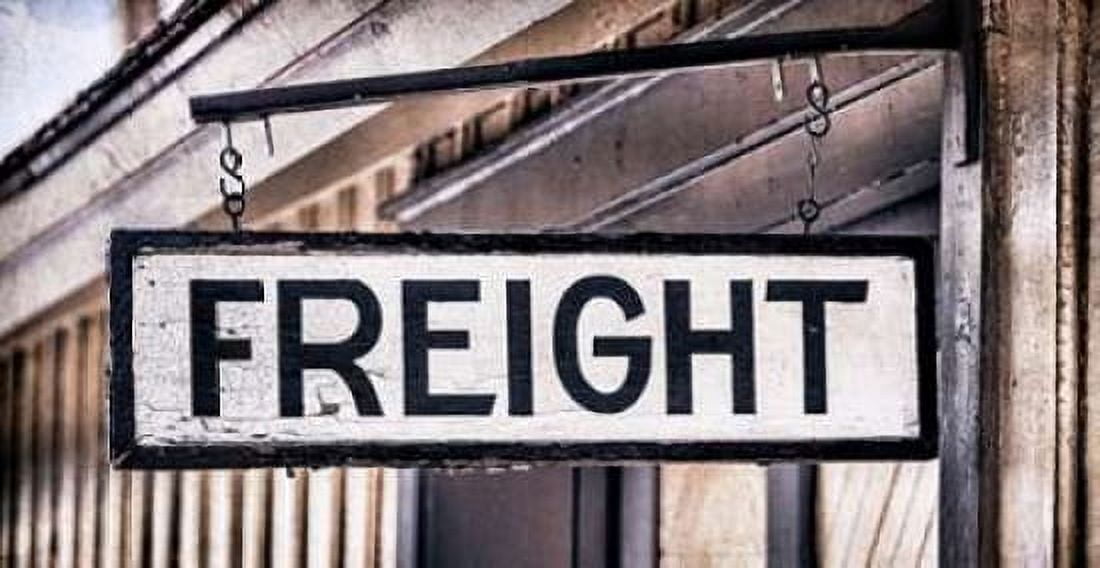 Freight Sign Canvas Art - Kathy Mahan (12 x 18)