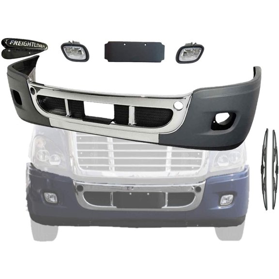 Freightliner Cascadia 2008-2017 Complete Bumper w/Fog Light Cutouts