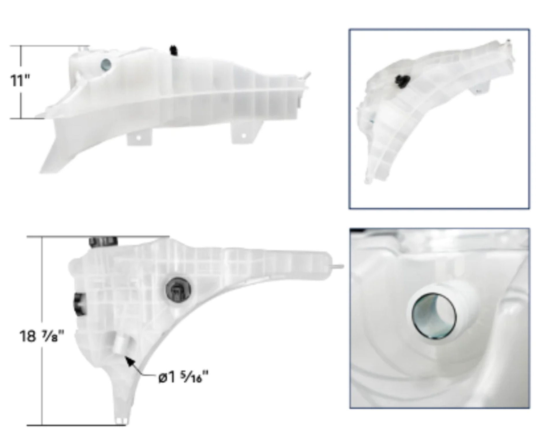 Freightliner Cascadia / Columbia Surge Coolant Tank Assembly / A05