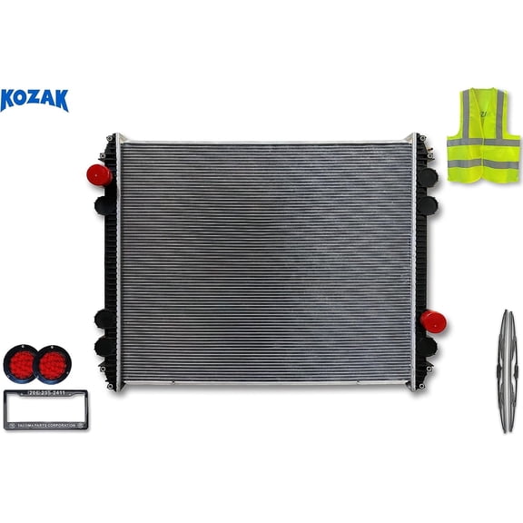 Compatible with Freightliner Century, Columbia, FL, FLD112 to FLD120 Radiator (0437157S) (Kozak)