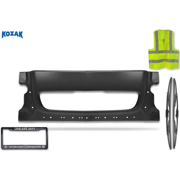 KOZAK Compatible with Freightliner Century Front Center Black Steel Truck Bumper