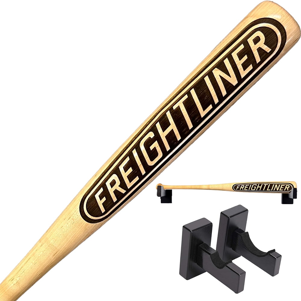 Freightliner Engraved Baseball Bat with Wall Mount