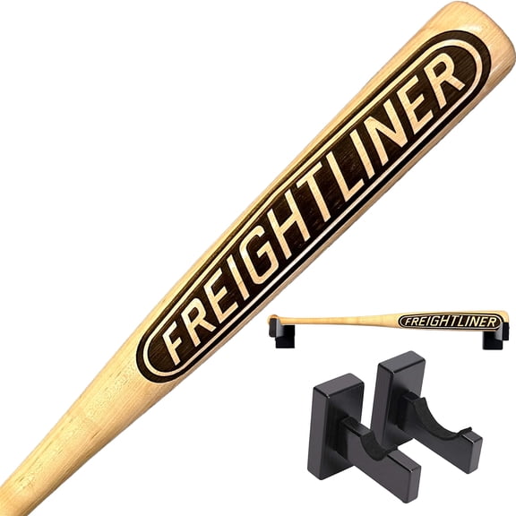 Freightliner Engraved Baseball Bat with Wall Mount