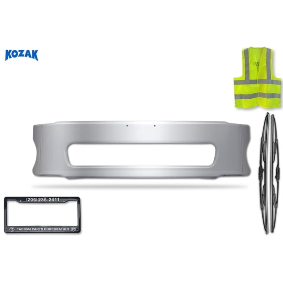Steel Chrome Center Bumper Compatible with Freightliner M2 Business Class 106 112 2003-2021