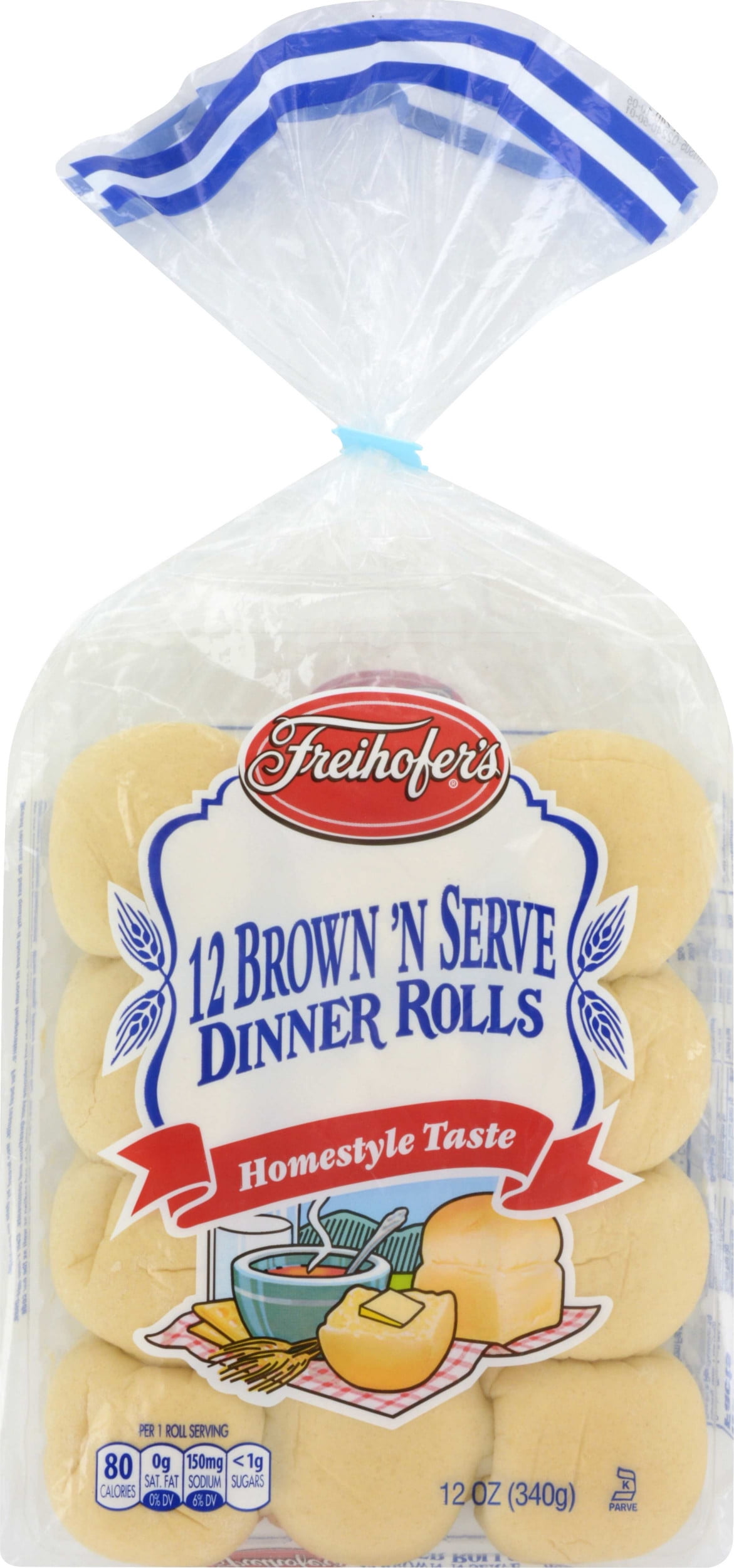 Freihofer's Brown 'N Serve Dinner Rolls, 12 count, 12 oz