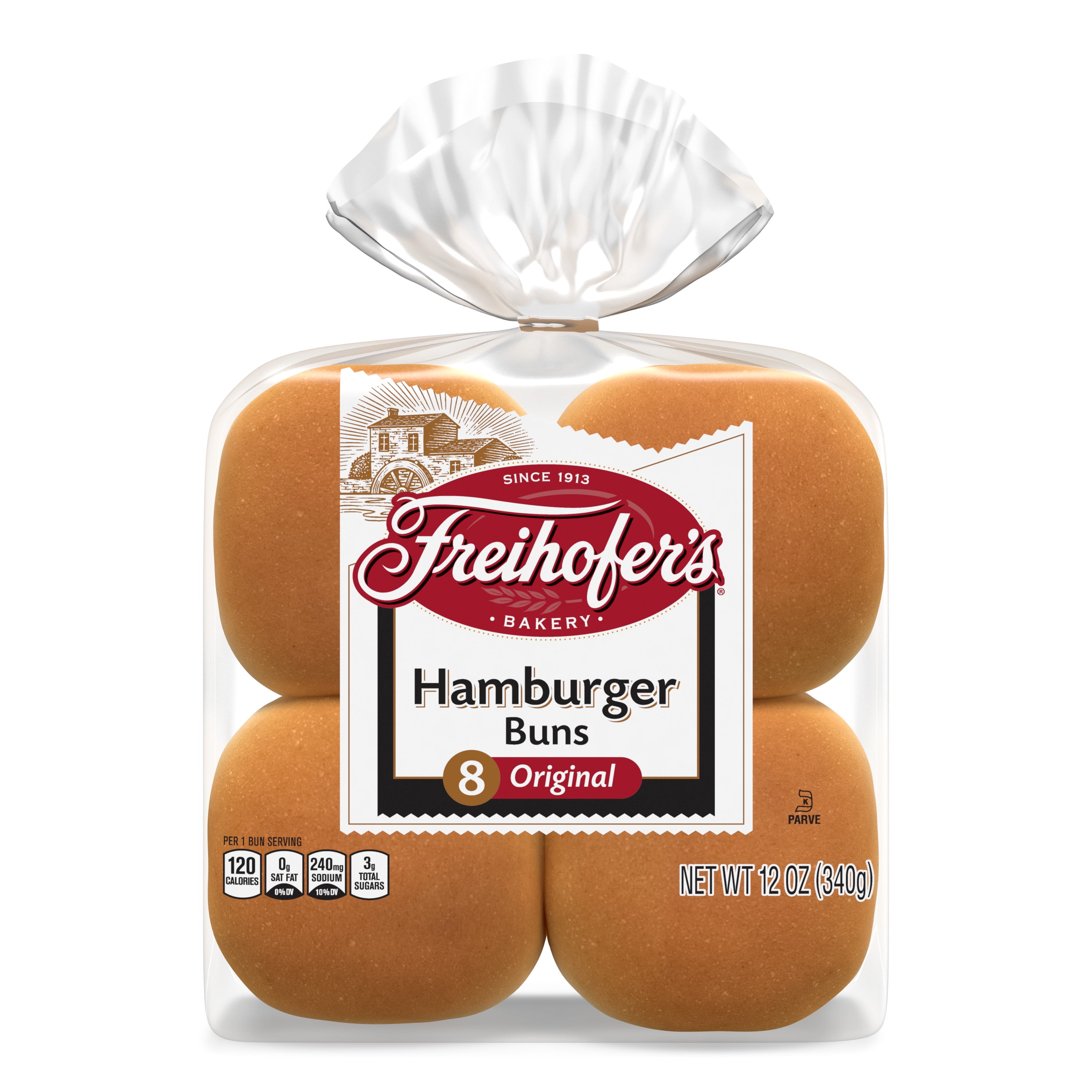 Freihofer's Hamburger Buns, 8 count, 12 oz