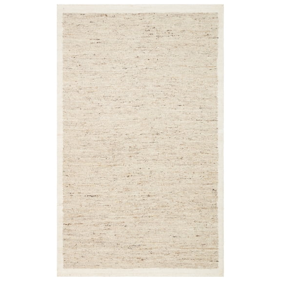 Freistadt Grey Striped Polyester Area Rugs for Living Room Jacquard Textured Modern Rugs Soft Geometric Rug for Bedroom Washable Rug Non-Slip Bohemian Carpet Perfect for Dining Room Office Beige