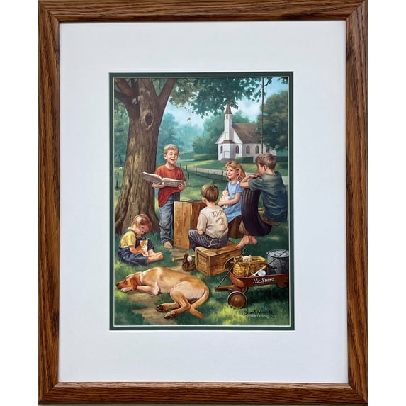 Freitag "Because the Bible Tells Me So" HAND Signed Framed Art Generic