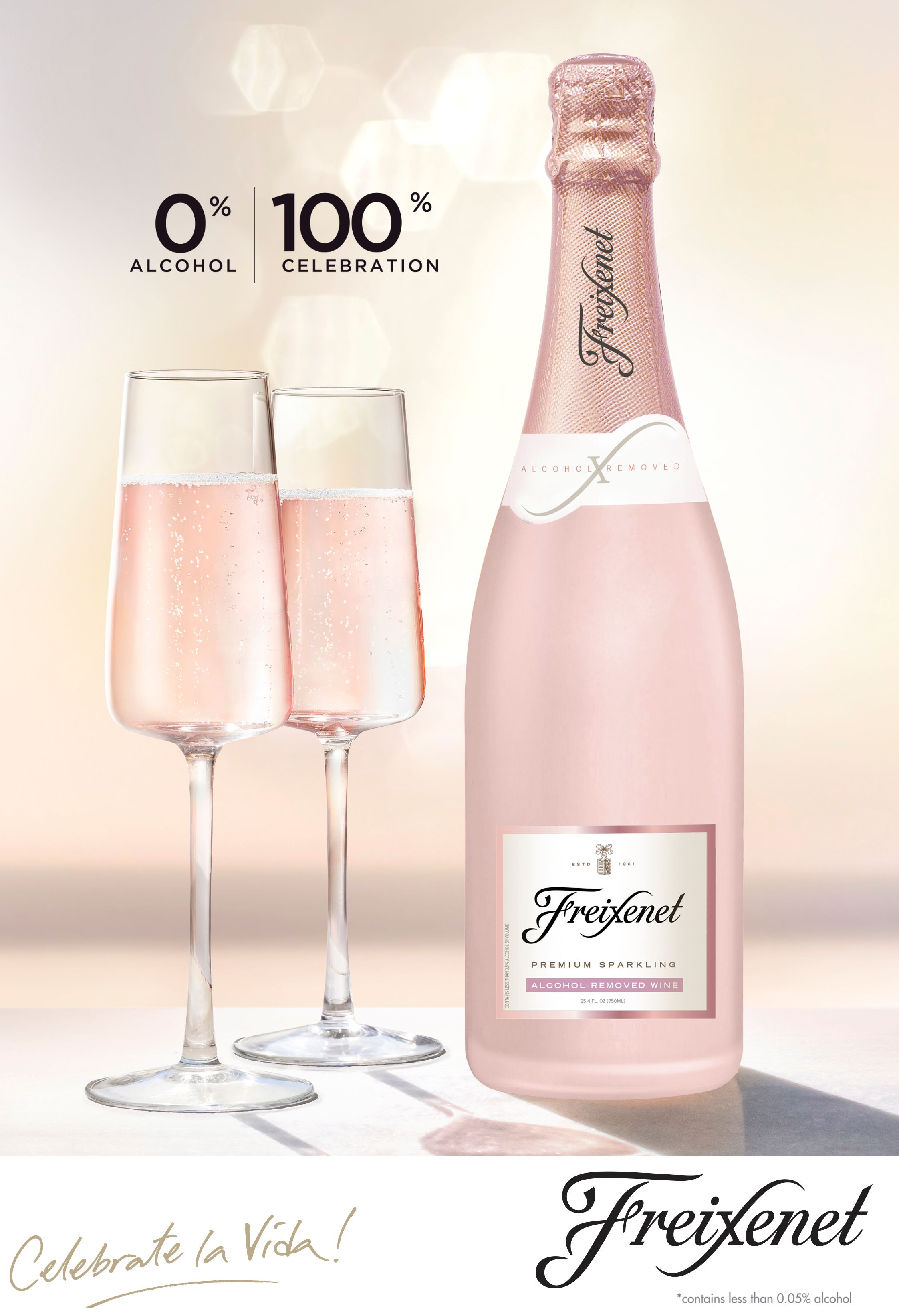Legero NonAlcoholic Rose Alcohol Free Sparkling Wine