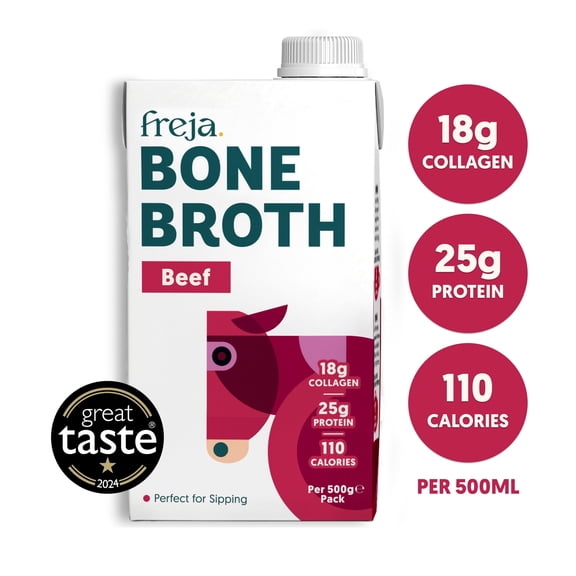 Freja Beef Bone Broth 500ml, Imported from Britain