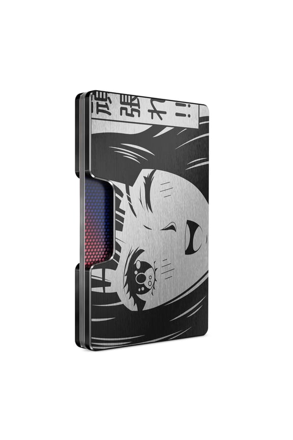 Engraved Aluminum Wallet for Men - Slim Money Clip & Card Holder with Engraved Finish. Enhanced RFID Blocking, Compact, Unique & Minimalist Wallets A101